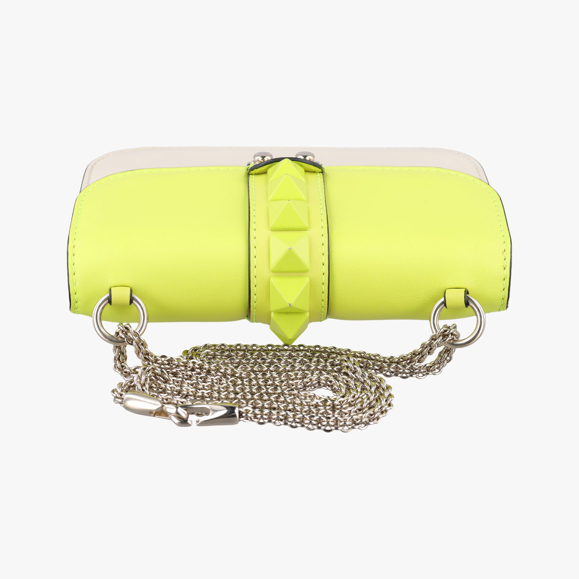 Rockstud Glam Lock yellow×white Leather BS-G312VMR1ロックスタッズグラムロックスモール イエロー×ホワイト レザー BS-G312VMR1