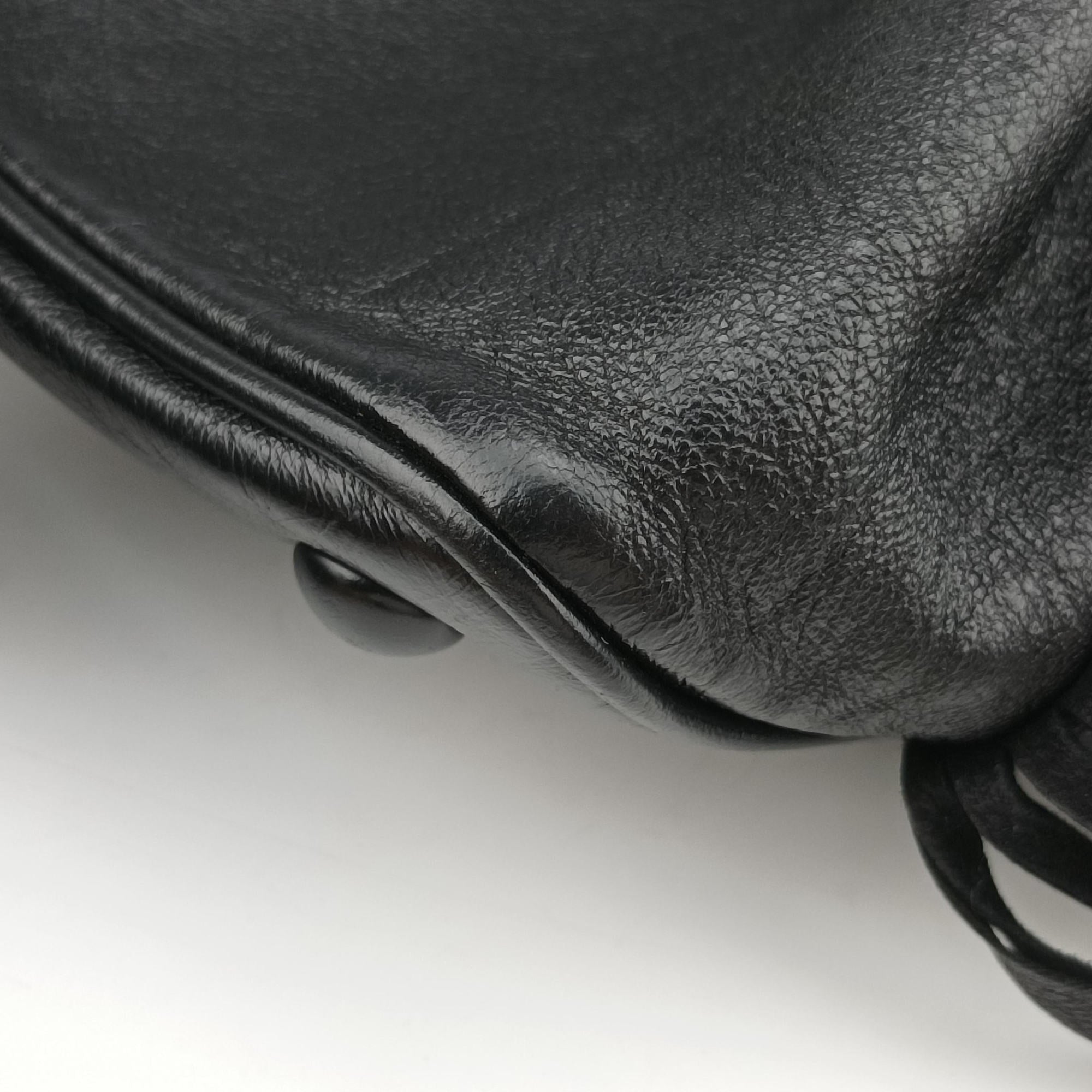 Festival Fringed Black Leather 434594 VLR434594.0416フェスティバル フリンジ ブラック レザー 434594 VLR434594.0416
