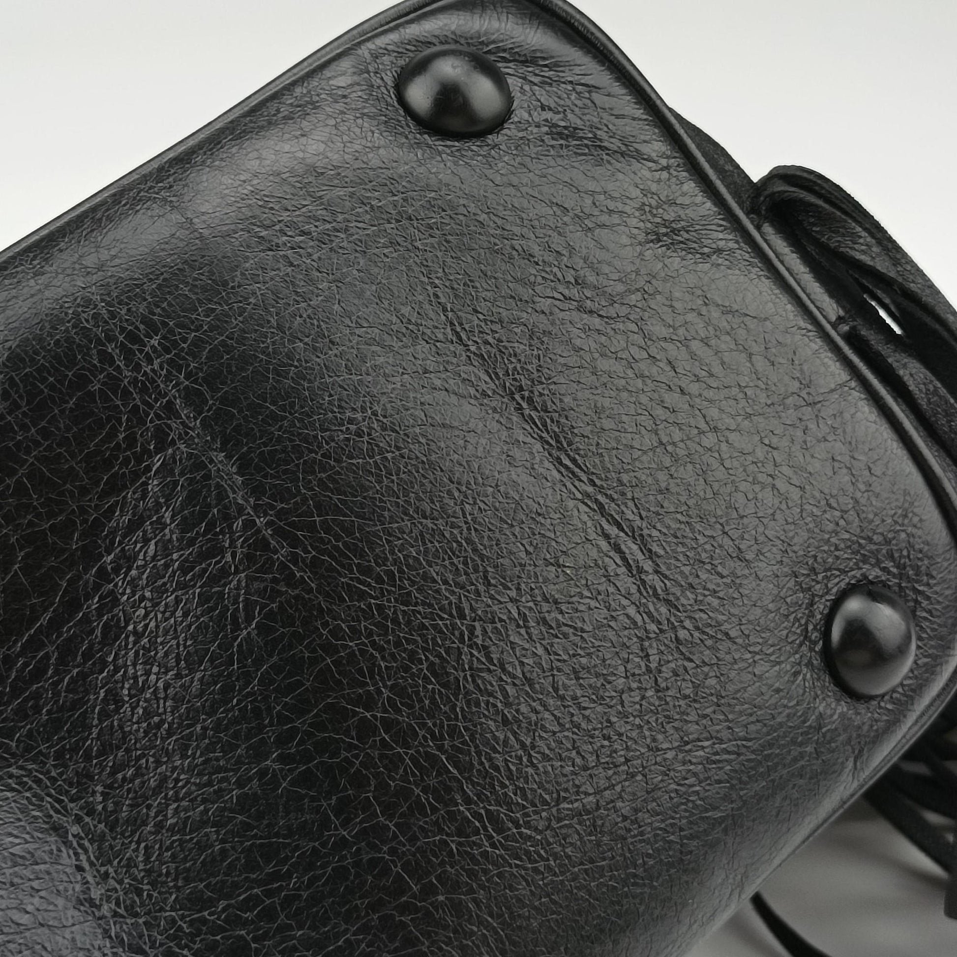 Festival Fringed Black Leather 434594 VLR434594.0416フェスティバル フリンジ ブラック レザー 434594 VLR434594.0416