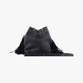 Festival Fringed Black Leather 434594 VLR434594.0416フェスティバル フリンジ ブラック レザー 434594 VLR434594.0416