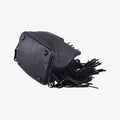 Festival Fringed Black Leather 434594 VLR434594.0416フェスティバル フリンジ ブラック レザー 434594 VLR434594.0416
