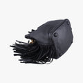 Festival Fringed Black Leather 434594 VLR434594.0416フェスティバル フリンジ ブラック レザー 434594 VLR434594.0416
