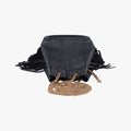 Festival Fringed Black Leather 434594 VLR434594.0416フェスティバル フリンジ ブラック レザー 434594 VLR434594.0416
