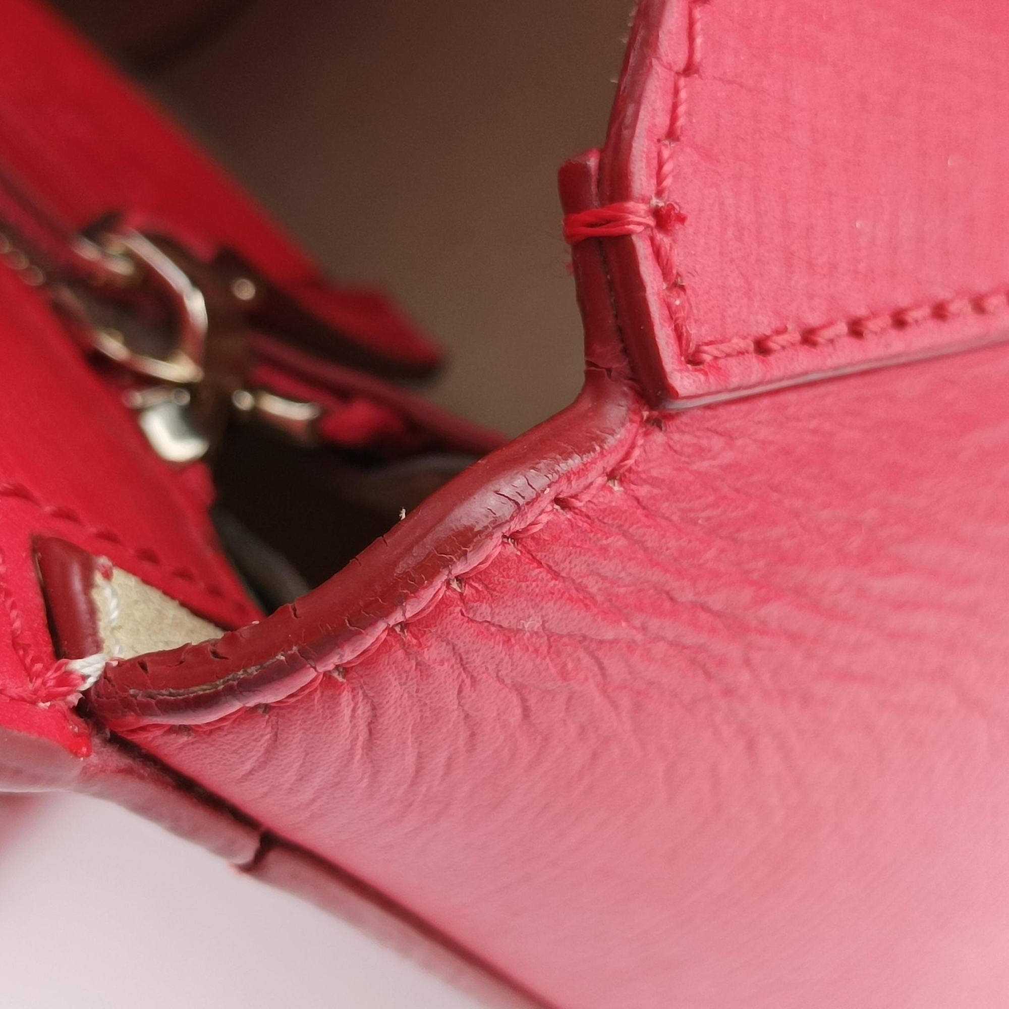 Pandora Red Leather ZE F 1106パンドラ レッド レザー ZE F 1106