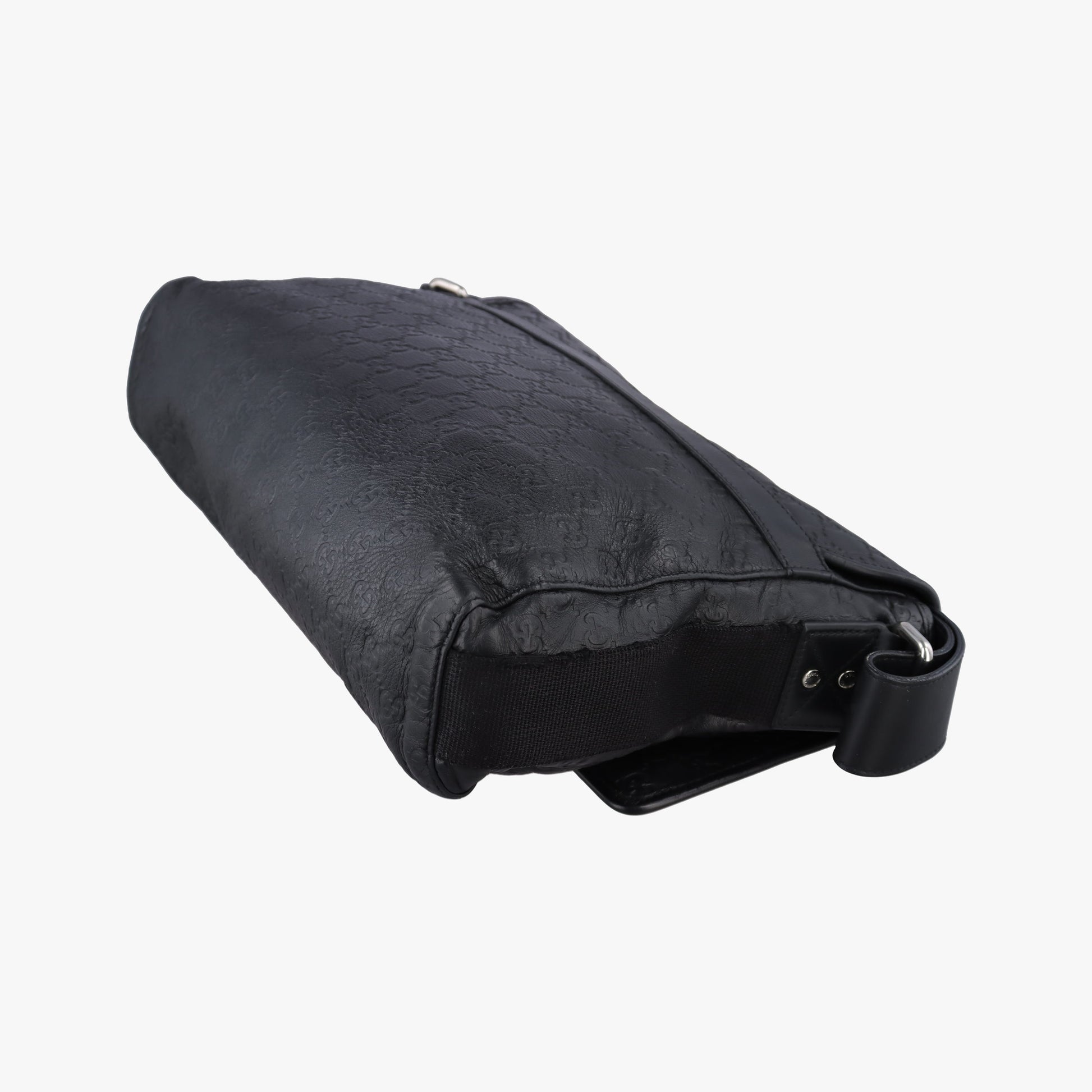 Guccissima Rubber Messenger Black Leather 246067 Lot number unknownグッチシマ ラバー メッセンジャー ブラック レザー 246067 製番不明