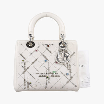 Lady Dior White leather 02-MA-0126レディ ディオール ホワイト レザー 02-MA-0126