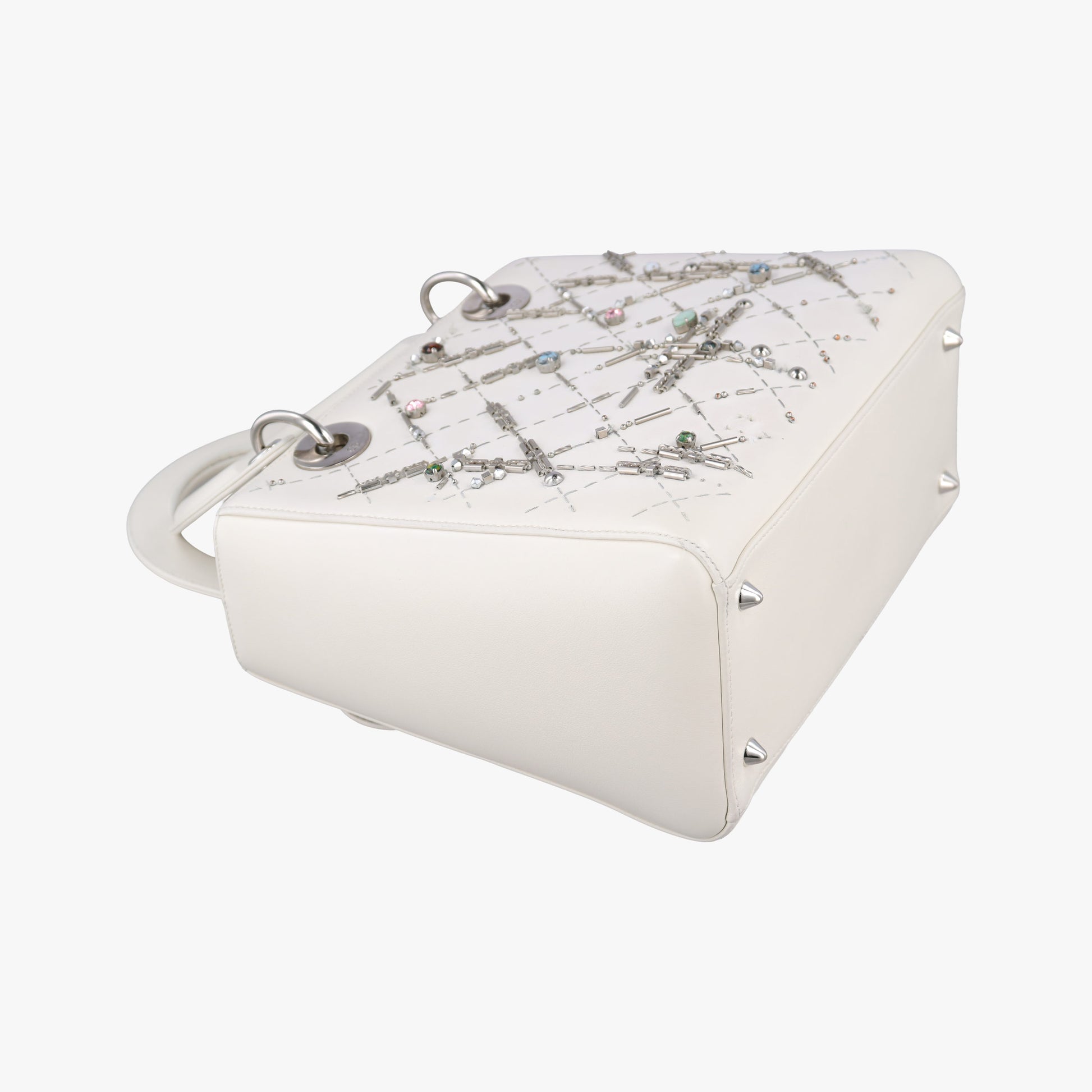 Lady Dior White leather 02-MA-0126レディ ディオール ホワイト レザー 02-MA-0126