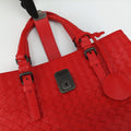 Roma Intrecciato Red lambskin B04886091Aローマ イントレチャート レッド ラムスキン B04886091A