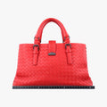 Roma Intrecciato Red lambskin B04886091Aローマ イントレチャート レッド ラムスキン B04886091A