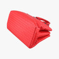 Roma Intrecciato Red lambskin B04886091Aローマ イントレチャート レッド ラムスキン B04886091A