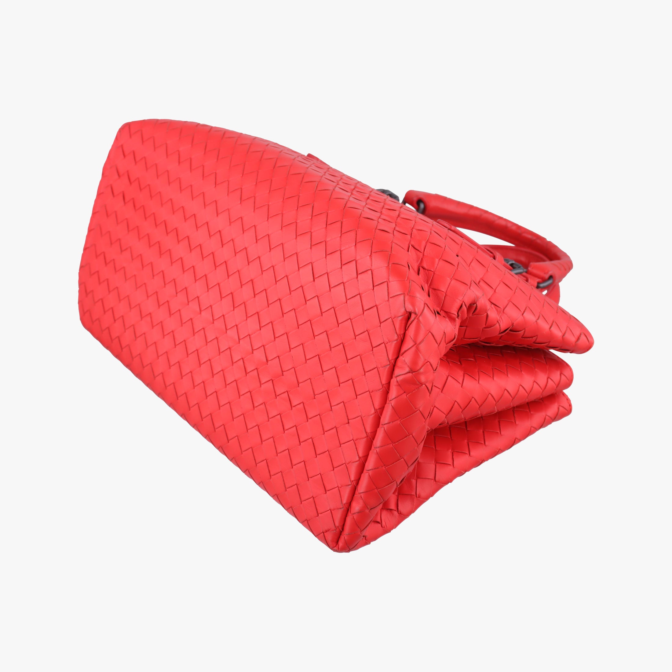 Roma Intrecciato Red lambskin B04886091Aローマ イントレチャート レッド ラムスキン B04886091A