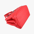 Roma Intrecciato Red lambskin B04886091Aローマ イントレチャート レッド ラムスキン B04886091A