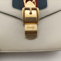 Sylvie Ivory×navy×red Leather 470270 C022522761シルヴィ アイボリー×ネイビー×レッド レザー 470270 C022522761