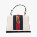 Sylvie Ivory×navy×red Leather 470270 C022522761シルヴィ アイボリー×ネイビー×レッド レザー 470270 C022522761
