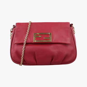 Fendista Pochette Red Leather 8M0276 8M0276-ANG-129-2566フェンディスタ ポシェット レッド レザー 8M0276 8M0276-ANG-129-2566