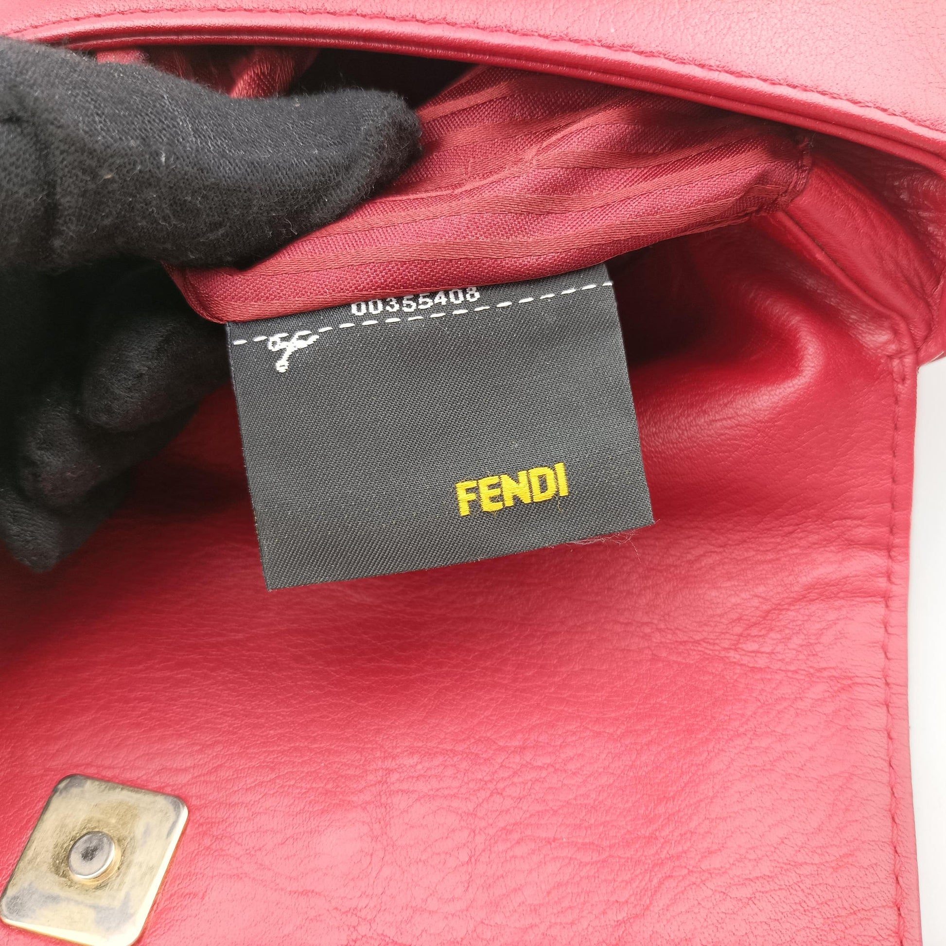 Fendista Pochette Red Leather 8M0276 8M0276-ANG-129-2566フェンディスタ ポシェット レッド レザー 8M0276 8M0276-ANG-129-2566