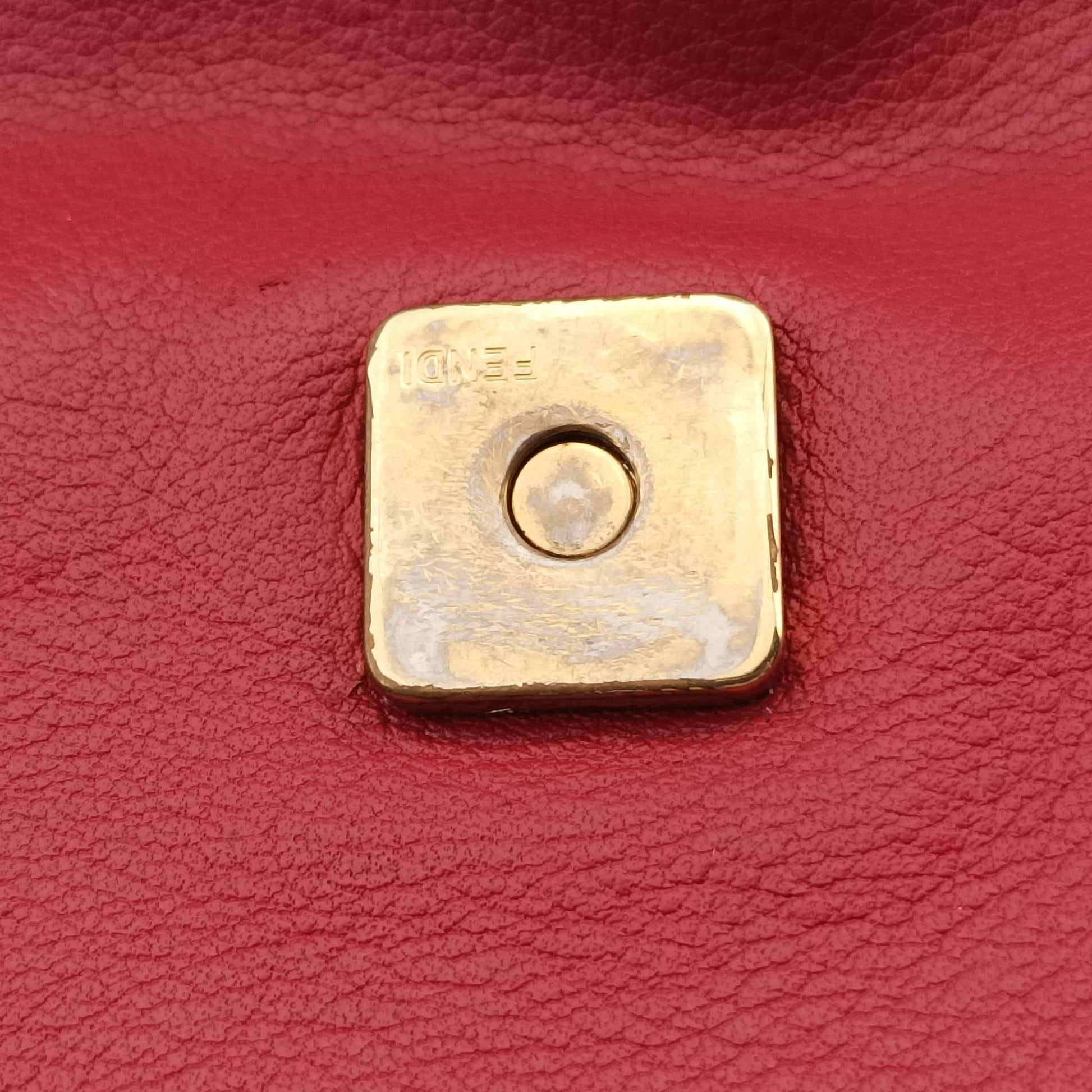 Fendista Pochette Red Leather 8M0276 8M0276-ANG-129-2566フェンディスタ ポシェット レッド レザー 8M0276 8M0276-ANG-129-2566