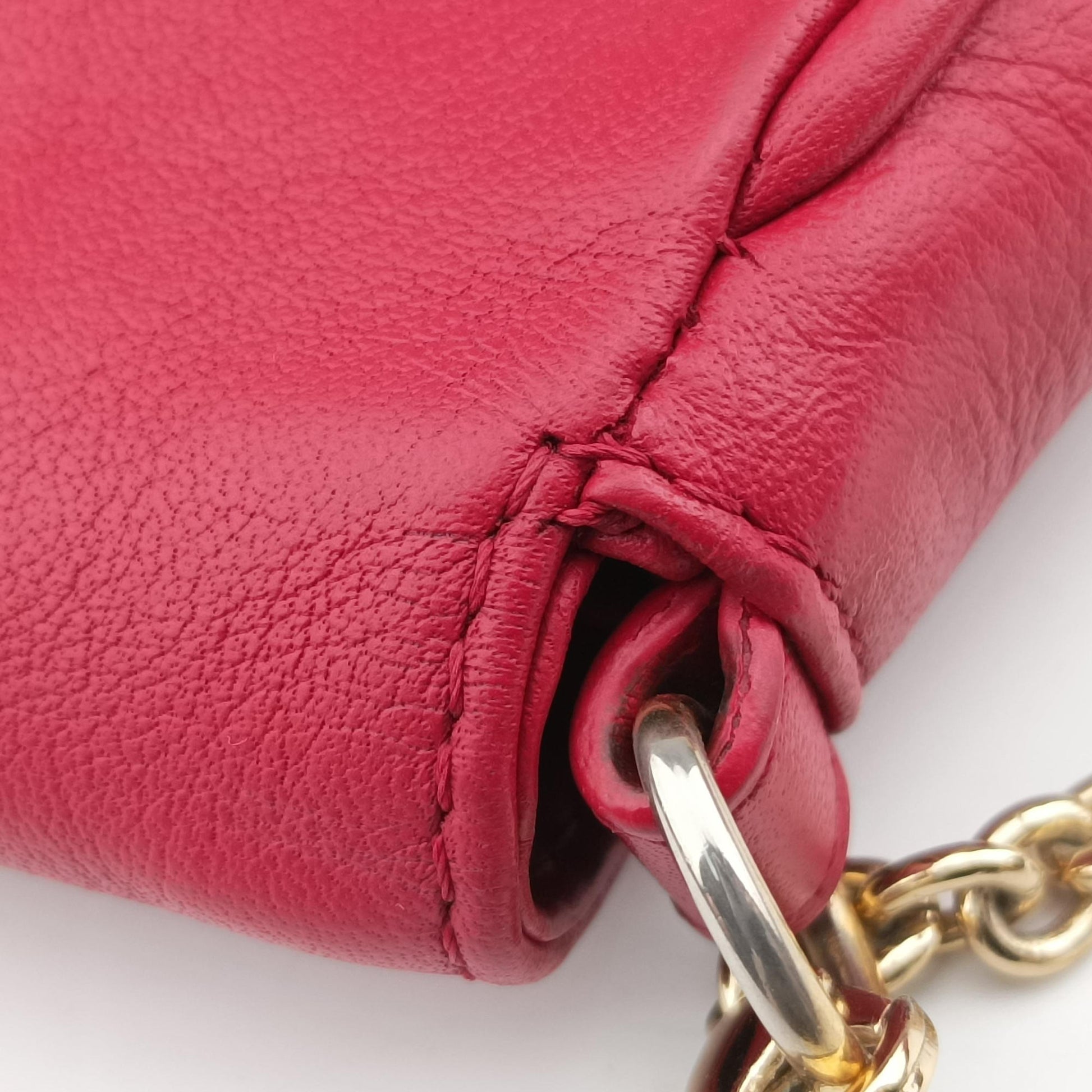 Fendista Pochette Red Leather 8M0276 8M0276-ANG-129-2566フェンディスタ ポシェット レッド レザー 8M0276 8M0276-ANG-129-2566