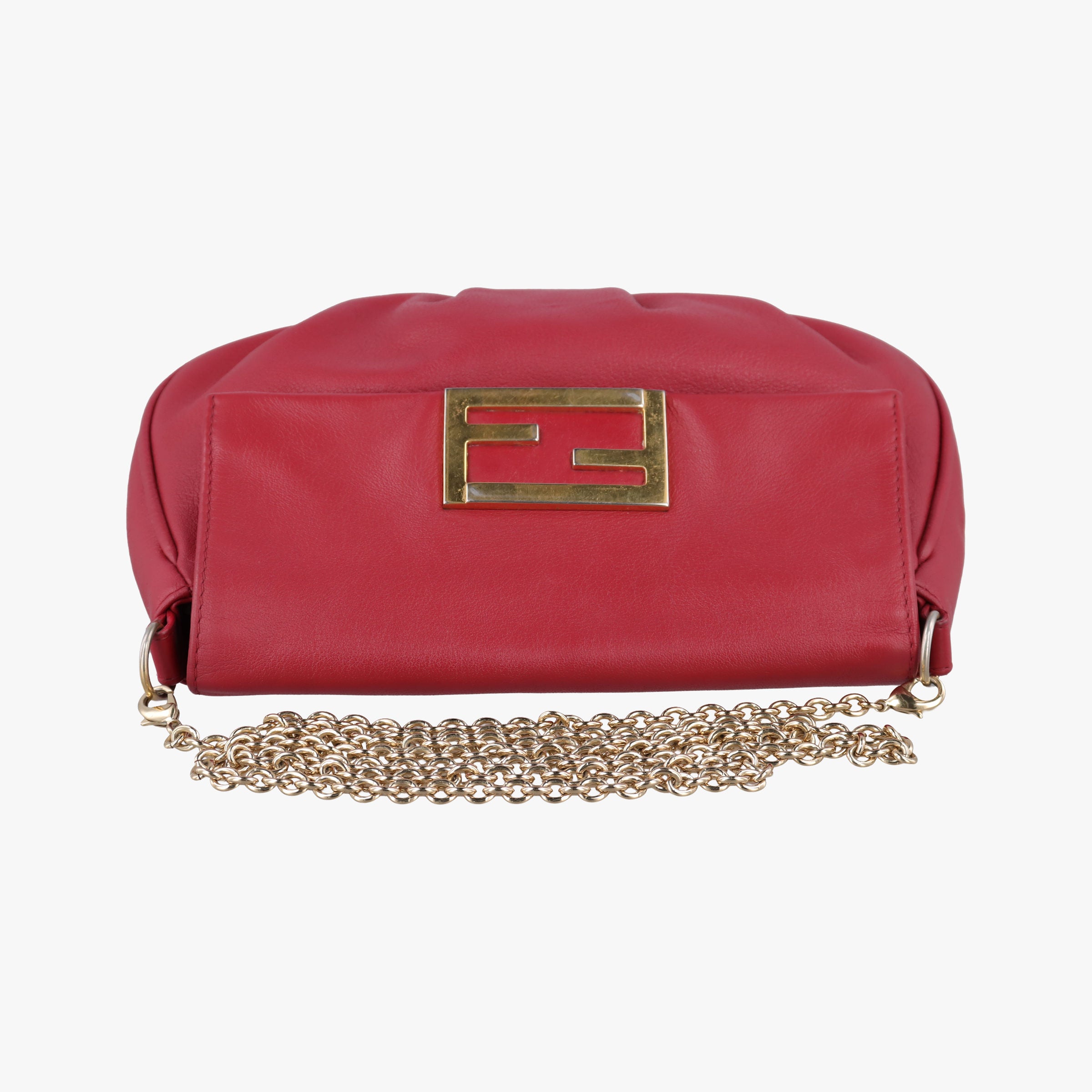 Fendista Pochette Red Leather 8M0276 8M0276-ANG-129-2566フェンディスタ ポシェット レッド レザー 8M0276 8M0276-ANG-129-2566