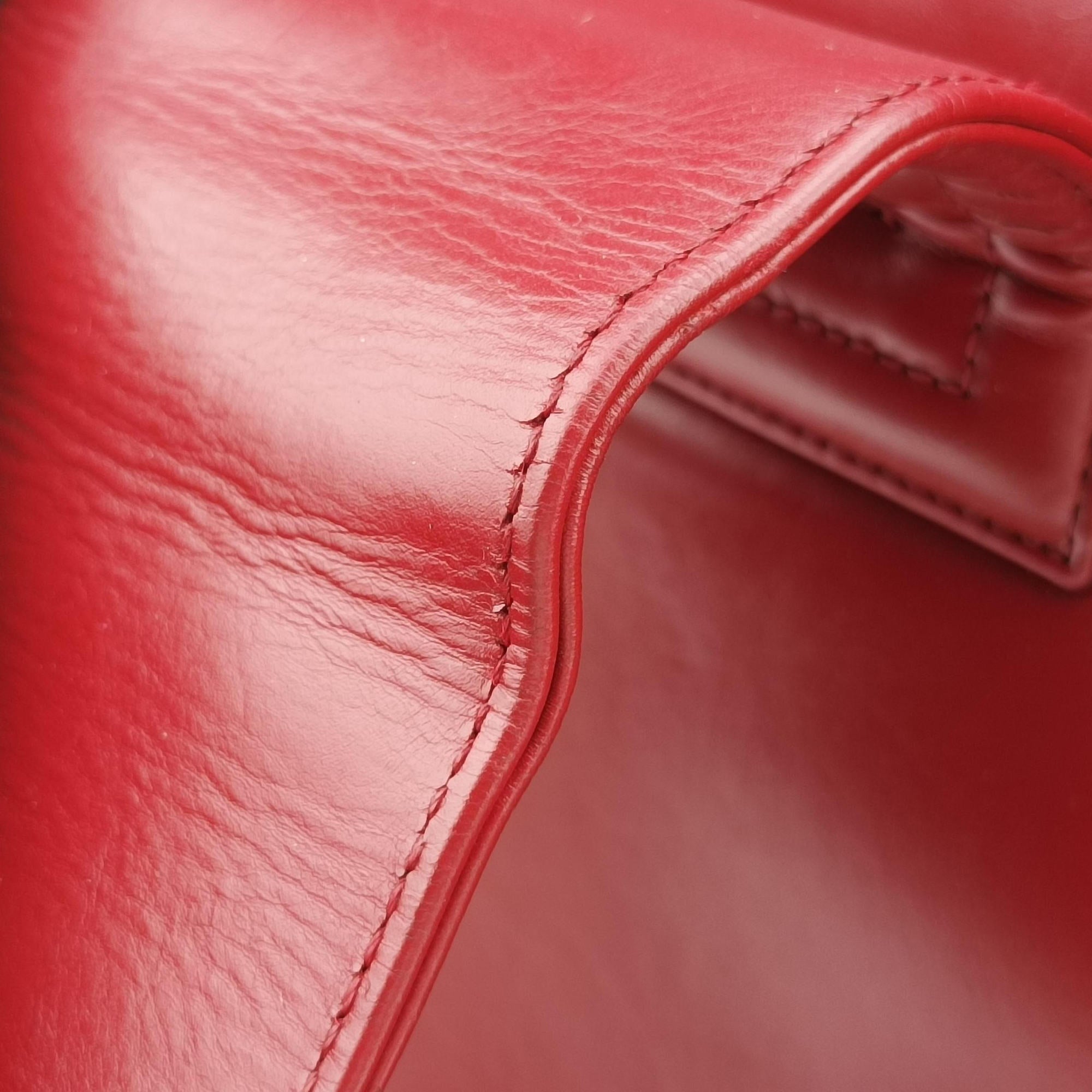 Jetsetter Boy Shopping Tote Red Leather A66708 15635654ジェットセッター ボーイ ショッピング トート レッド レザー A66708 15635654