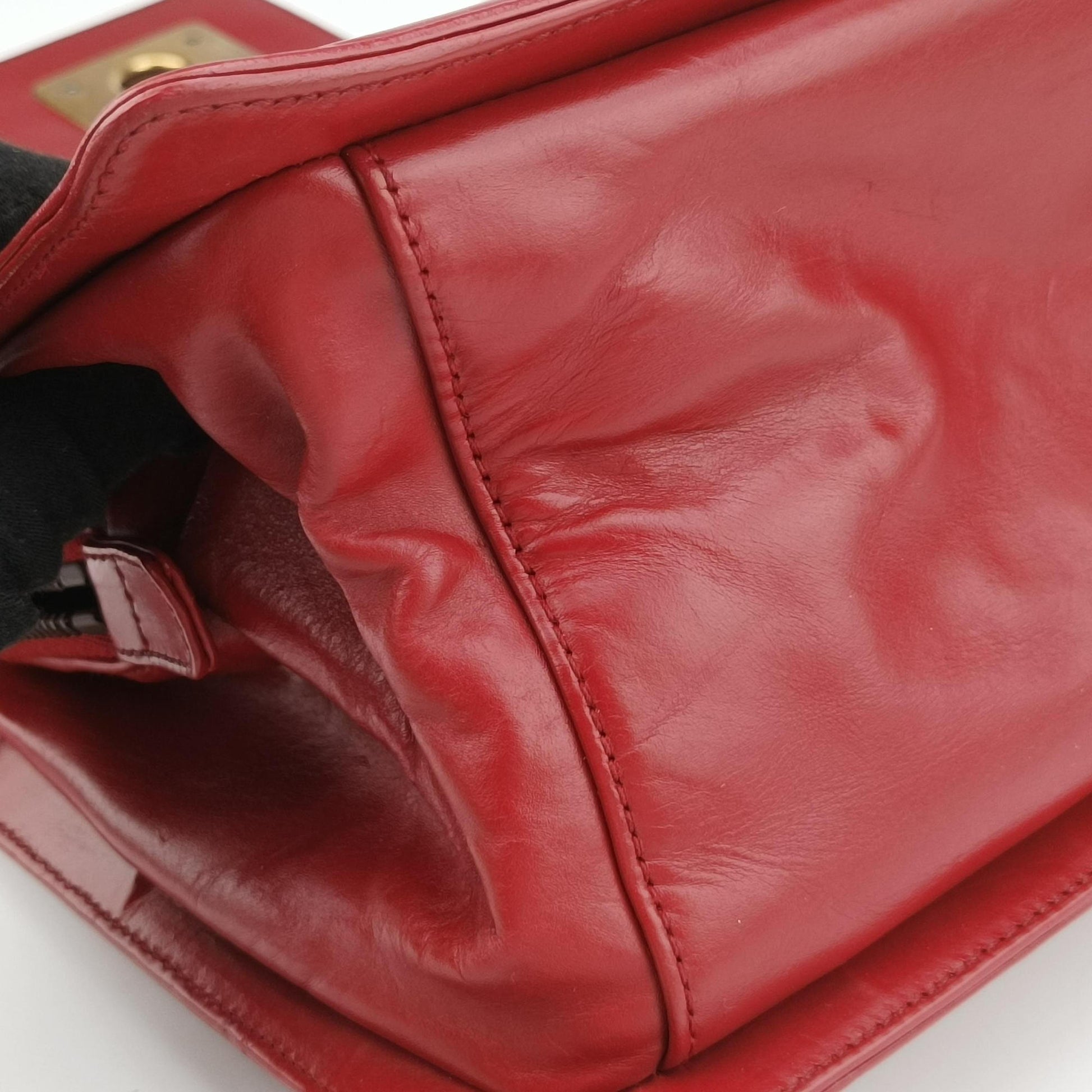 Jetsetter Boy Shopping Tote Red Leather A66708 15635654ジェットセッター ボーイ ショッピング トート レッド レザー A66708 15635654
