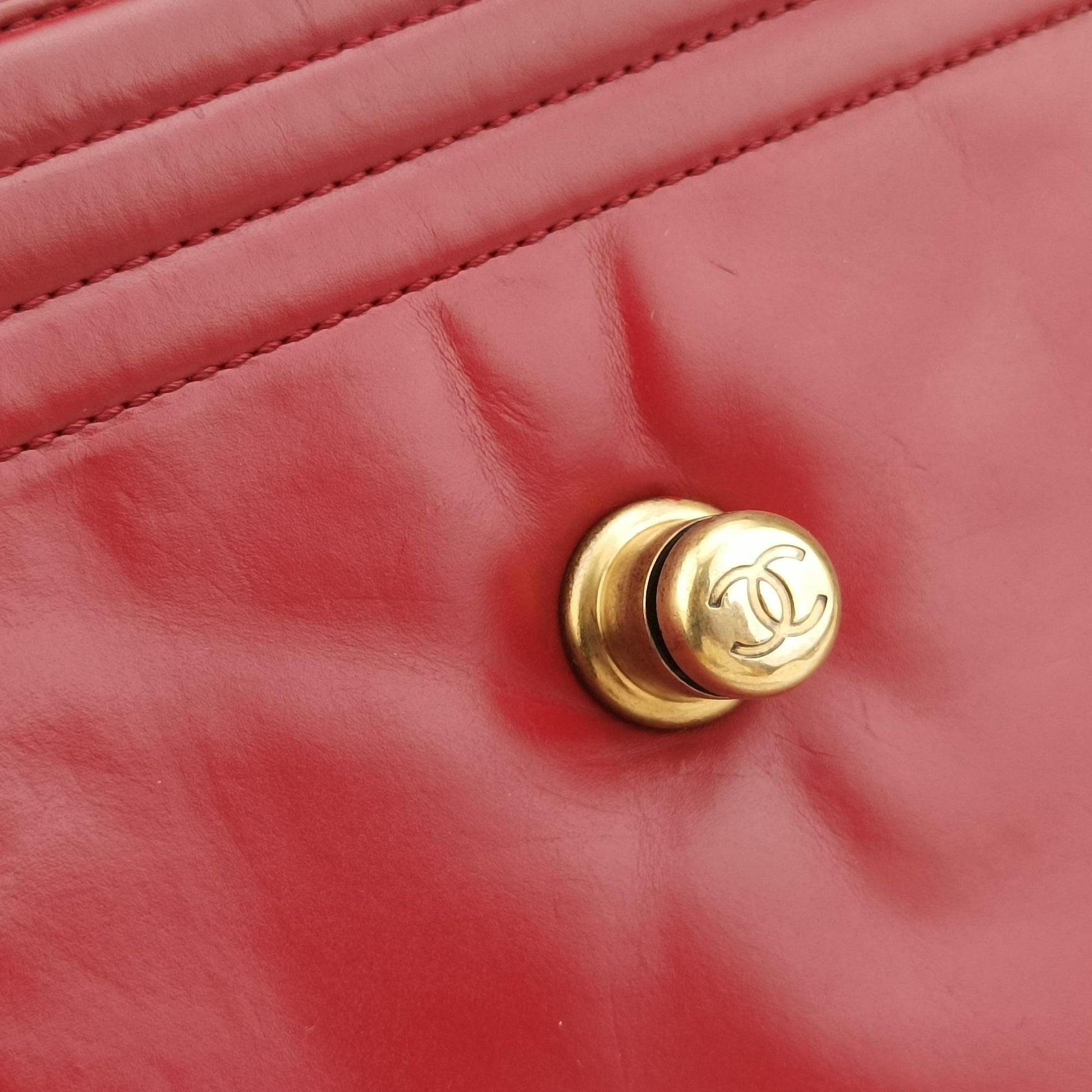 Jetsetter Boy Shopping Tote Red Leather A66708 15635654ジェットセッター ボーイ ショッピング トート レッド レザー A66708 15635654
