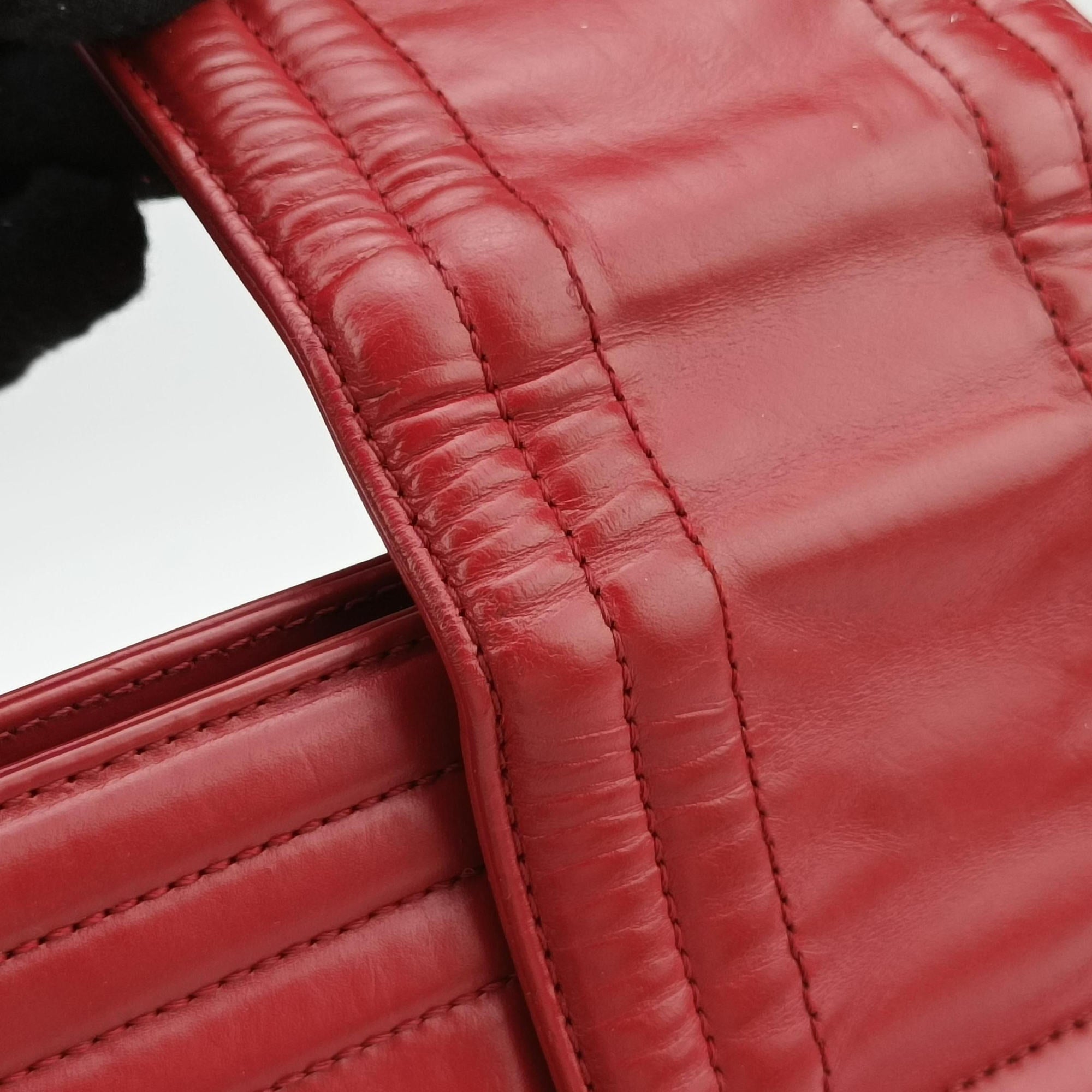 Jetsetter Boy Shopping Tote Red Leather A66708 15635654ジェットセッター ボーイ ショッピング トート レッド レザー A66708 15635654