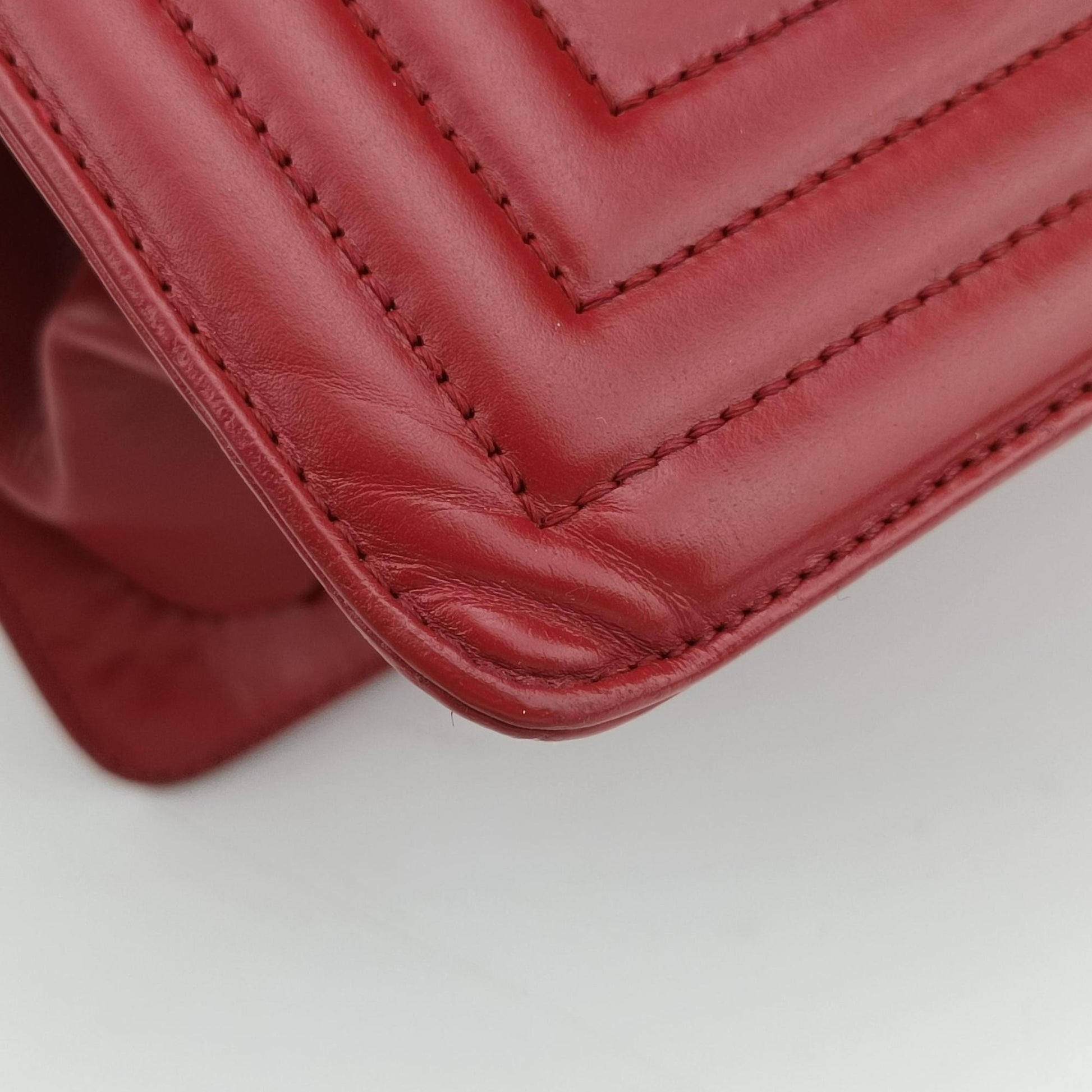 Jetsetter Boy Shopping Tote Red Leather A66708 15635654ジェットセッター ボーイ ショッピング トート レッド レザー A66708 15635654