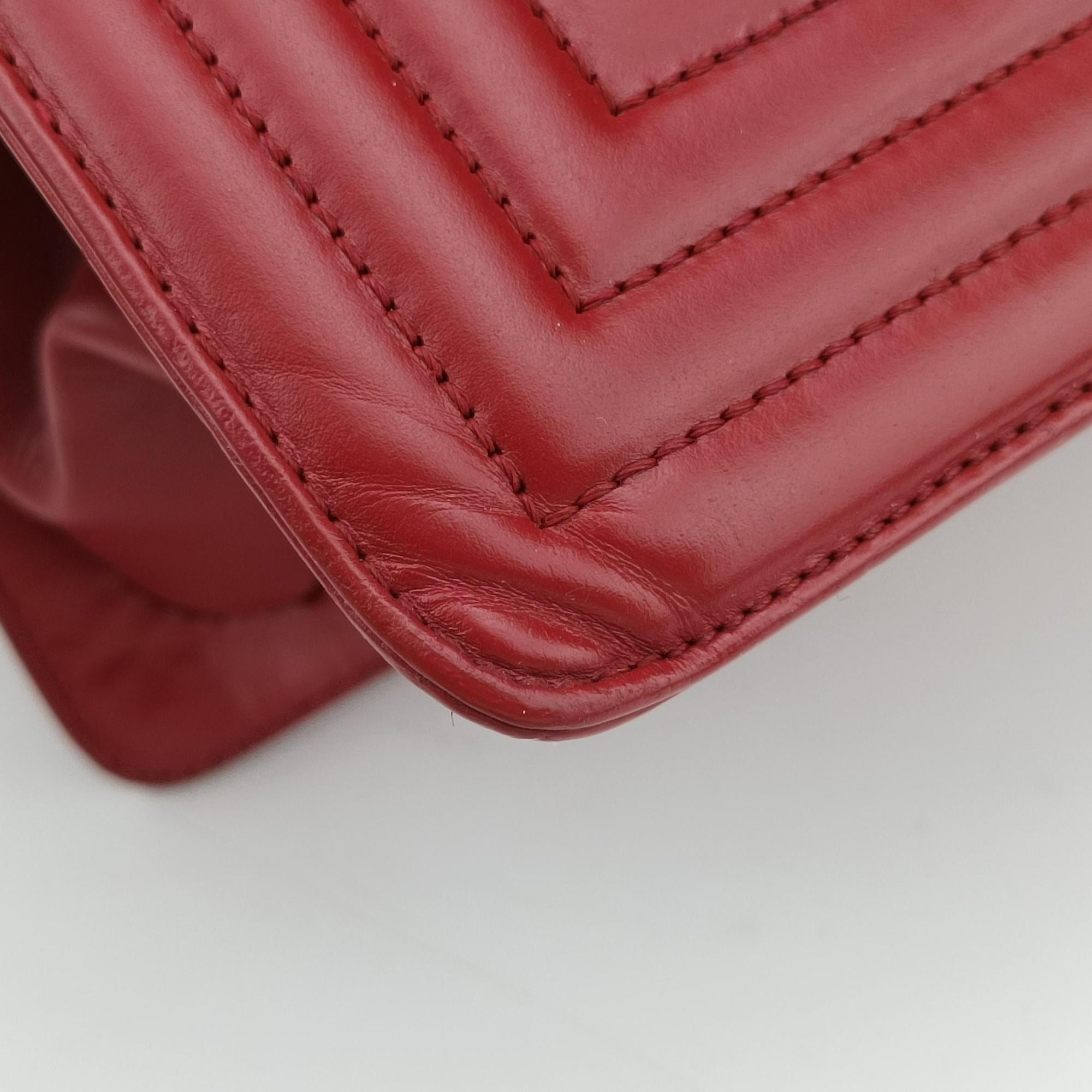 Jetsetter Boy Shopping Tote Red Leather A66708 15635654ジェットセッター ボーイ ショッピング トート レッド レザー A66708 15635654