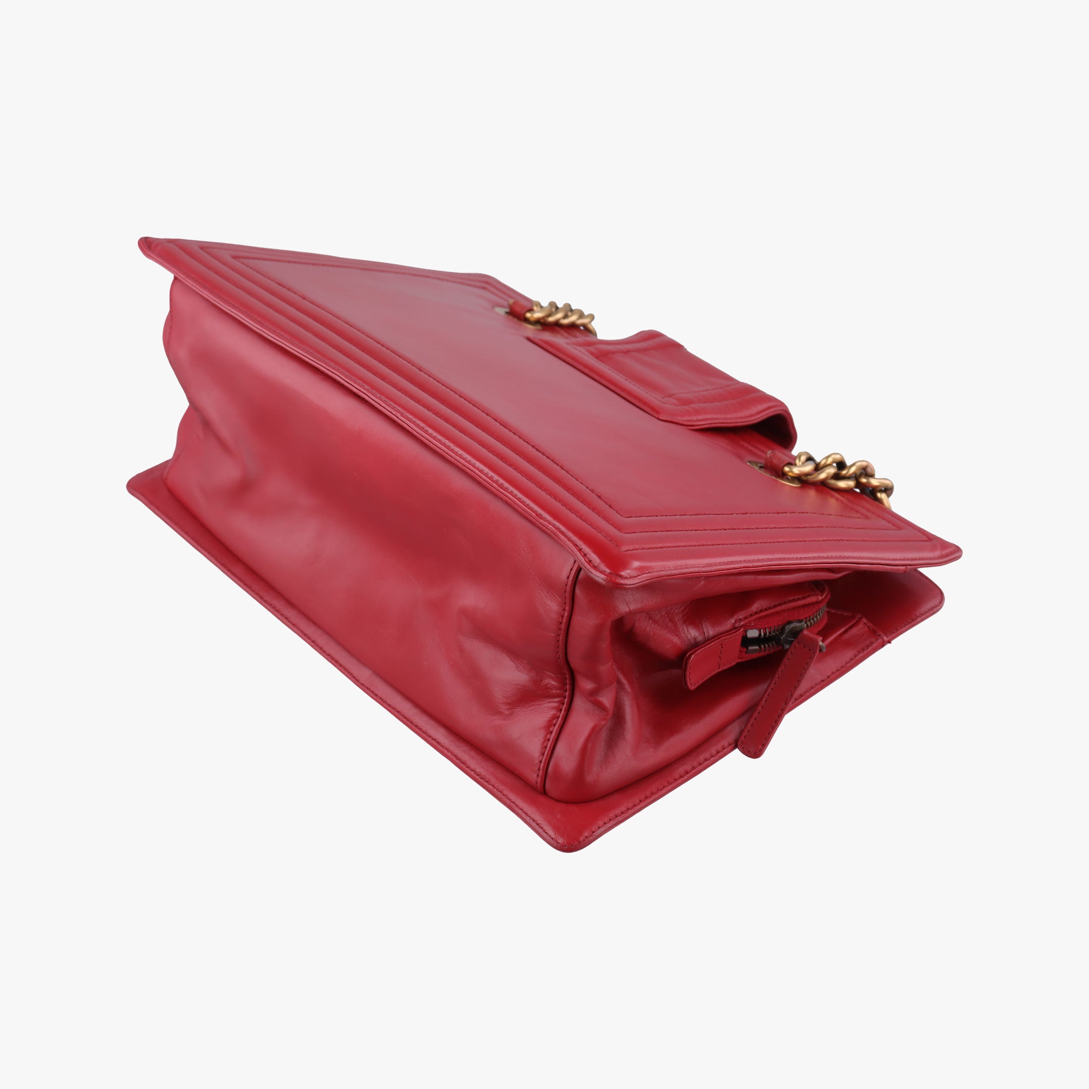 Jetsetter Boy Shopping Tote Red Leather A66708 15635654ジェットセッター ボーイ ショッピング トート レッド レザー A66708 15635654
