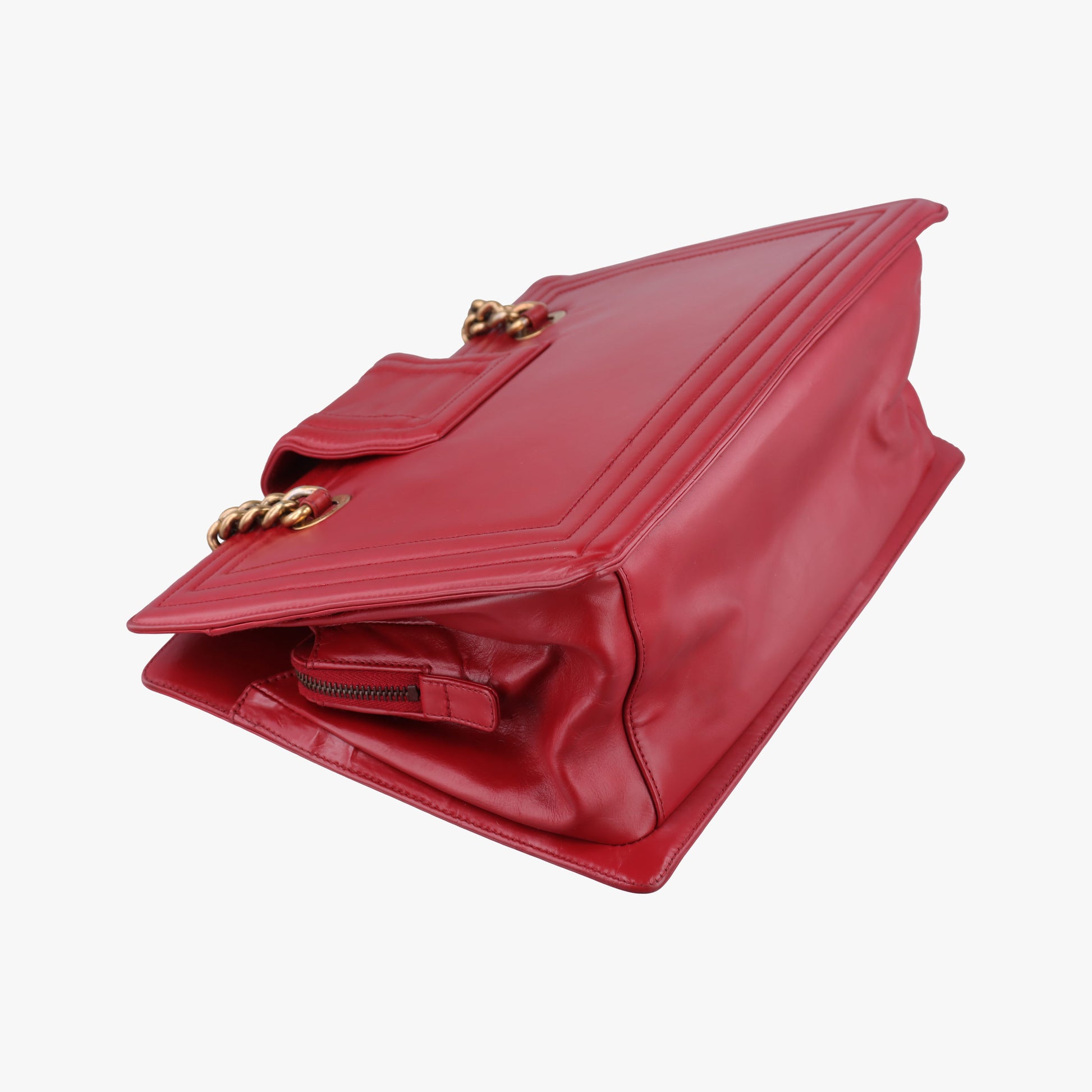 Jetsetter Boy Shopping Tote Red Leather A66708 15635654ジェットセッター ボーイ ショッピング トート レッド レザー A66708 15635654