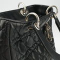 Lady Dior Black lambskin 02-MA-1028レディディオール ブラック ラムスキン 02-MA-1028