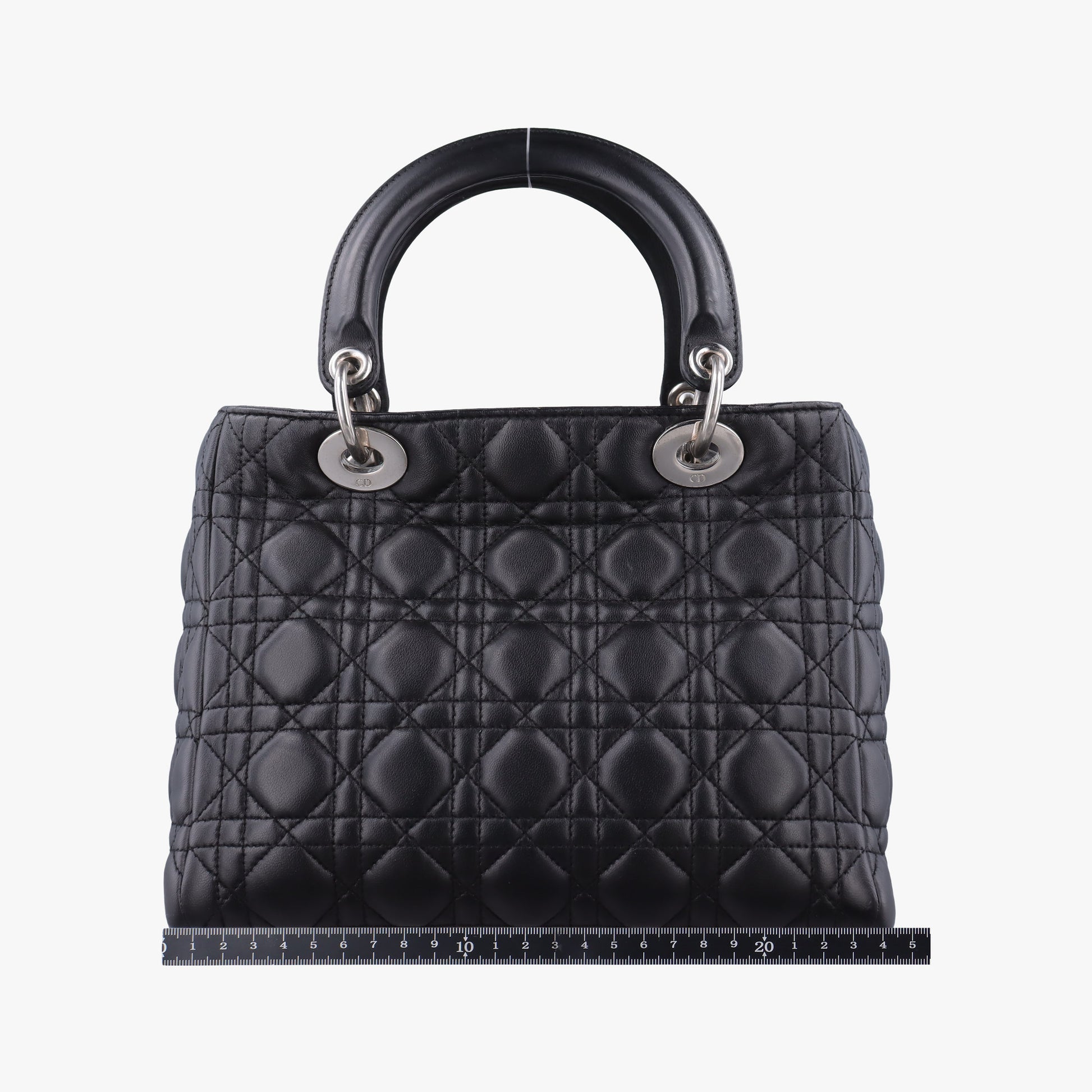 Lady Dior Black lambskin 02-MA-1028レディディオール ブラック ラムスキン 02-MA-1028