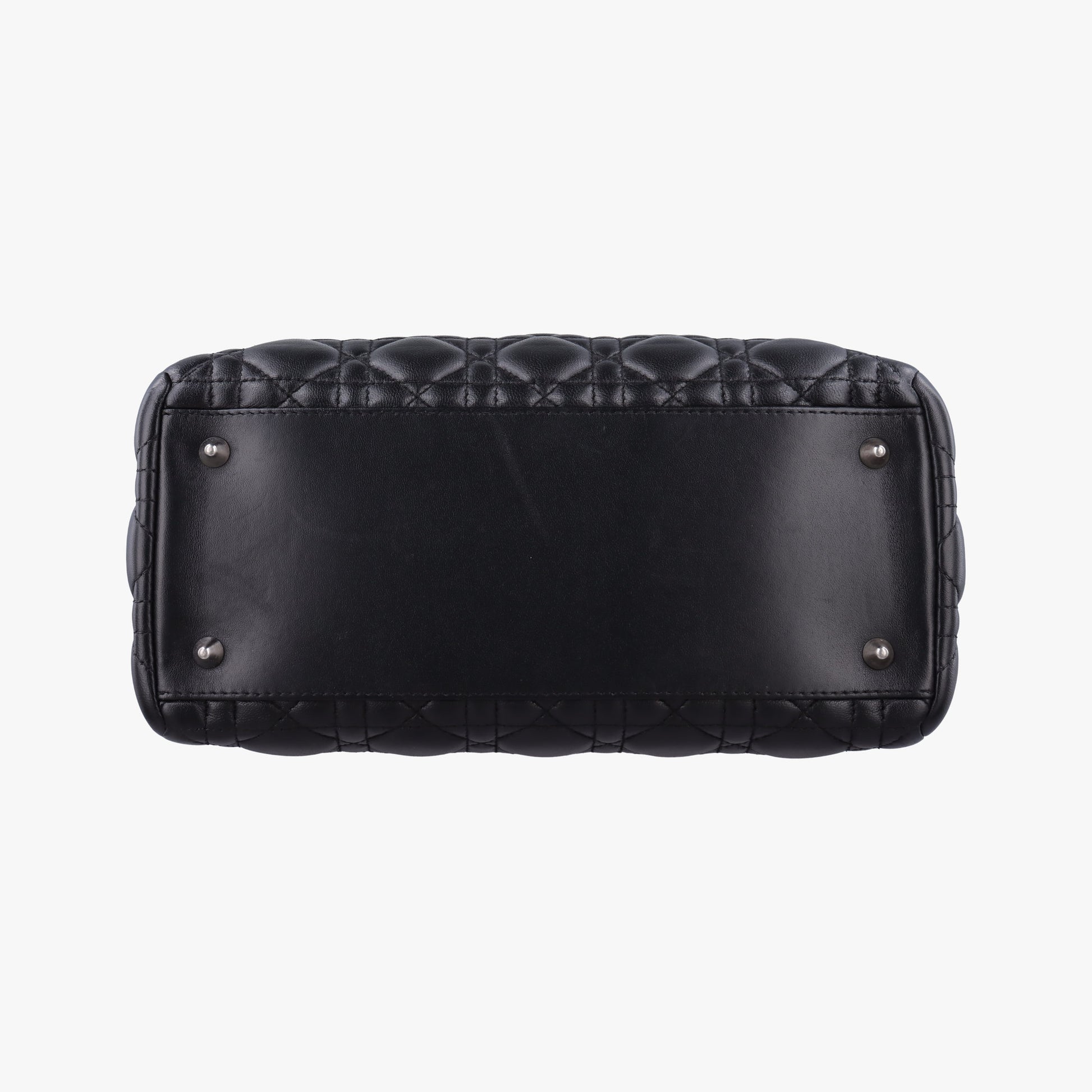 Lady Dior Black lambskin 02-MA-1028レディディオール ブラック ラムスキン 02-MA-1028
