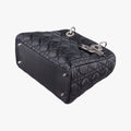 Lady Dior Black lambskin 02-MA-1028レディディオール ブラック ラムスキン 02-MA-1028