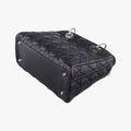 Lady Dior Black lambskin 02-MA-1028レディディオール ブラック ラムスキン 02-MA-1028