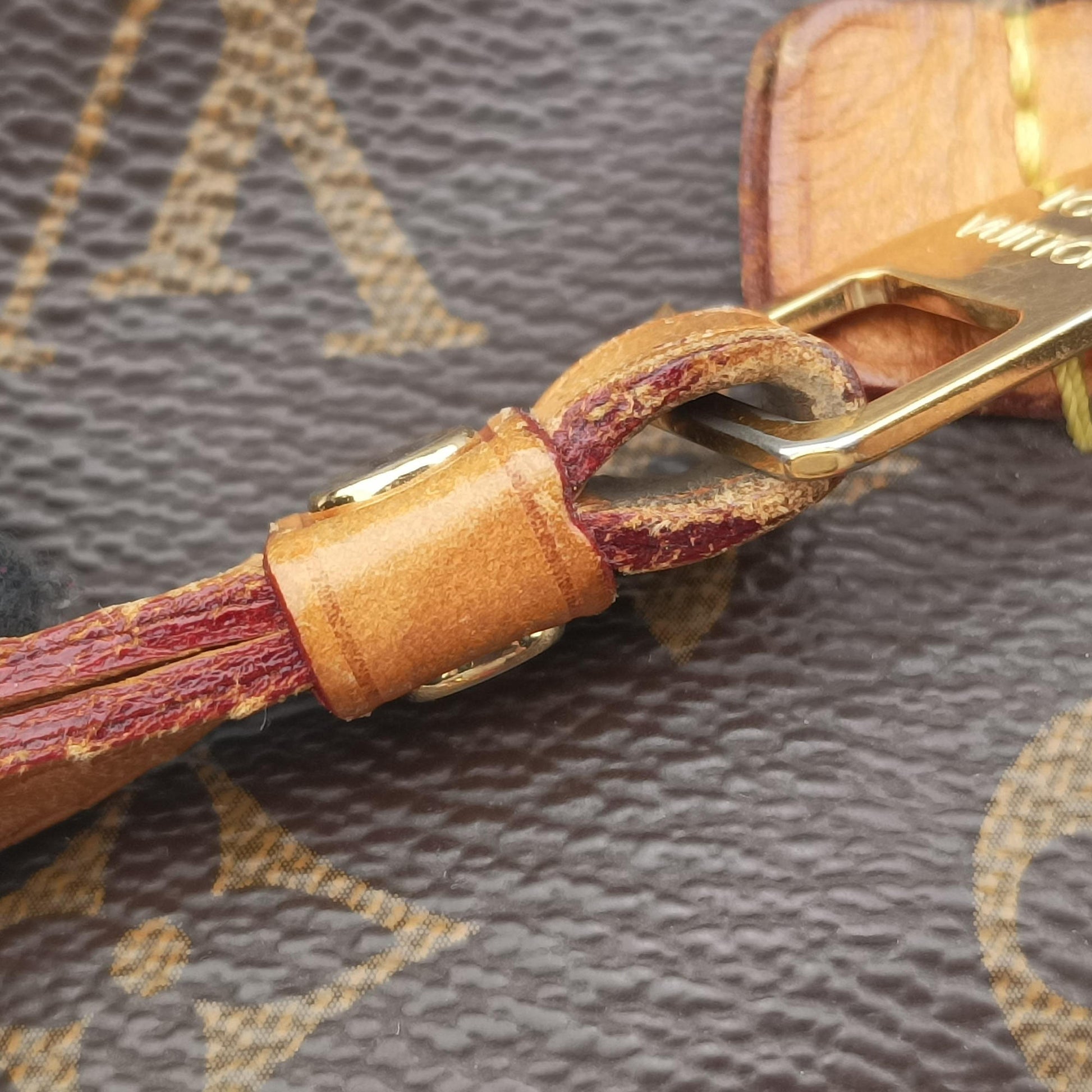 OLYMPE Brown×Rouge Monogram Canvas×calf leather M40732 SP0184オランプ モノグラム/ブラウン×ルージュ モノグラムキャンバス×カーフレザー M40732 SP0184