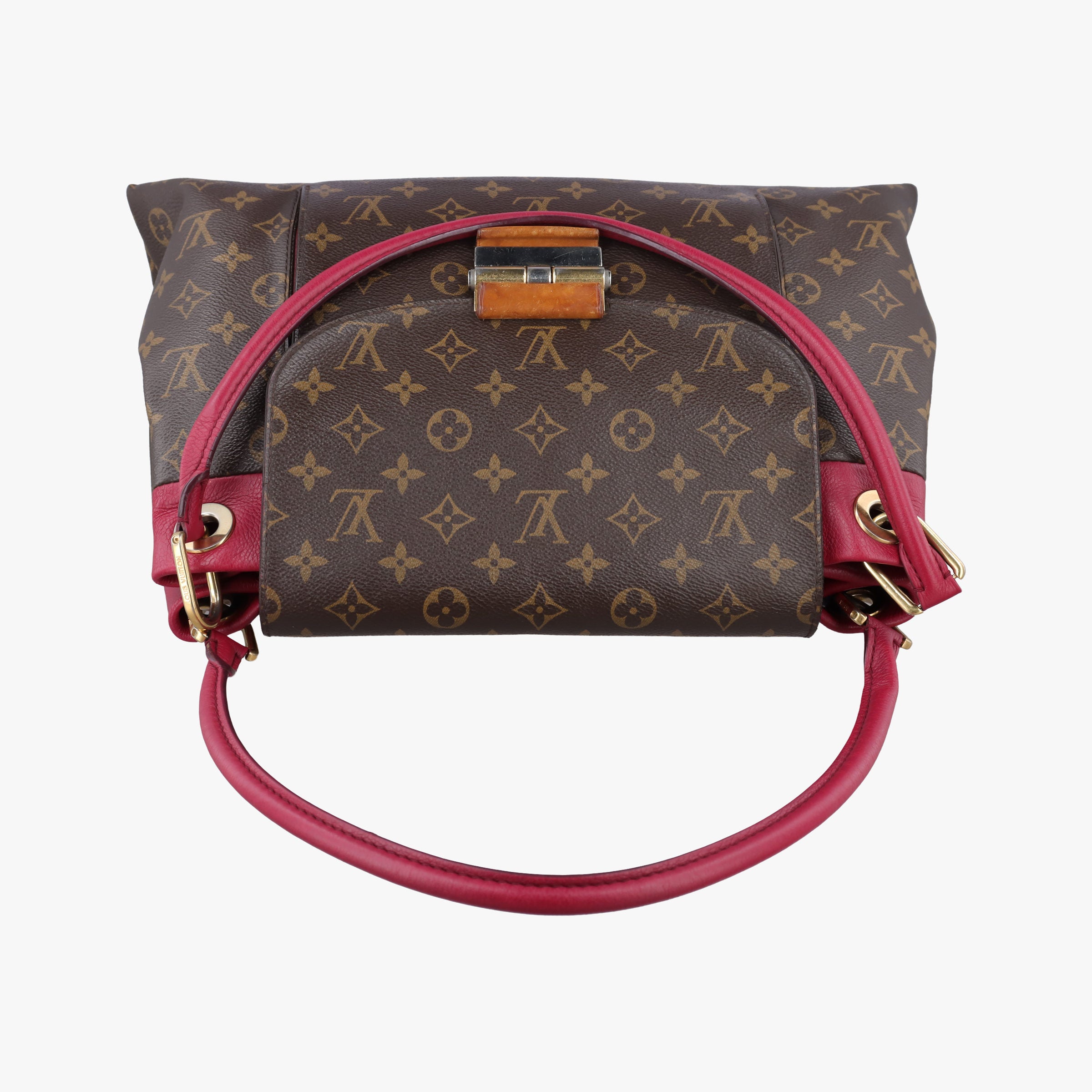 OLYMPE Brown×Rouge Monogram Canvas×calf leather M40732 SP0184オランプ モノグラム/ブラウン×ルージュ モノグラムキャンバス×カーフレザー M40732 SP0184