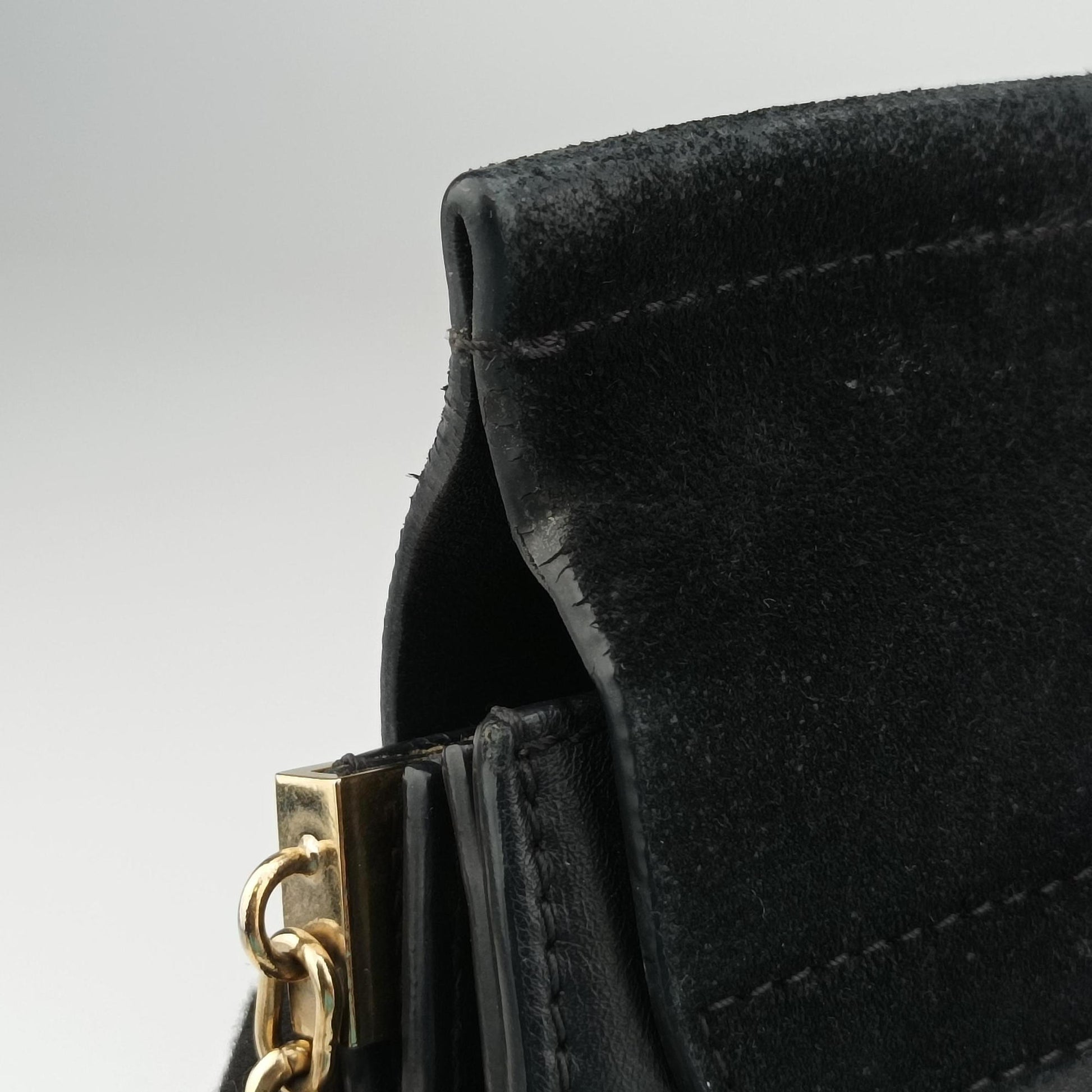 FAYE Black Suede × leather 01-16-50-65フェイ ブラック スエード×レザー 01-16-50-65