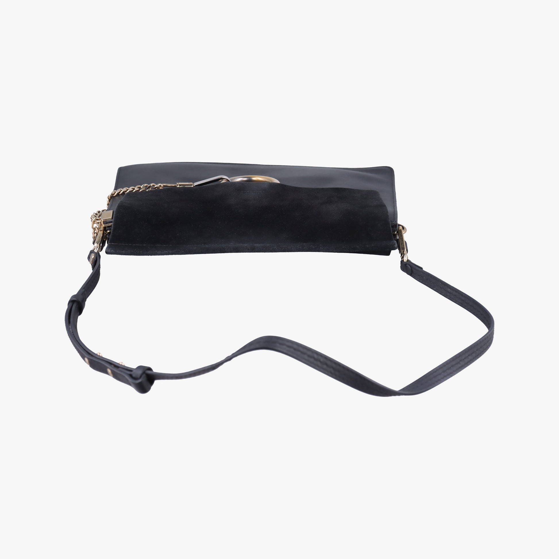 FAYE Black Suede × leather 01-16-50-65フェイ ブラック スエード×レザー 01-16-50-65