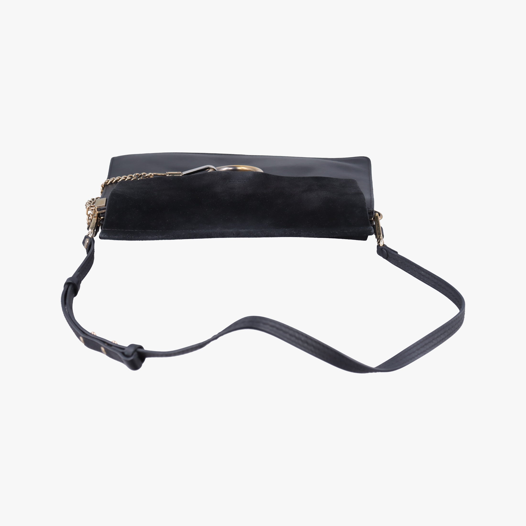 FAYE Black Suede × leather 01-16-50-65フェイ ブラック スエード×レザー 01-16-50-65