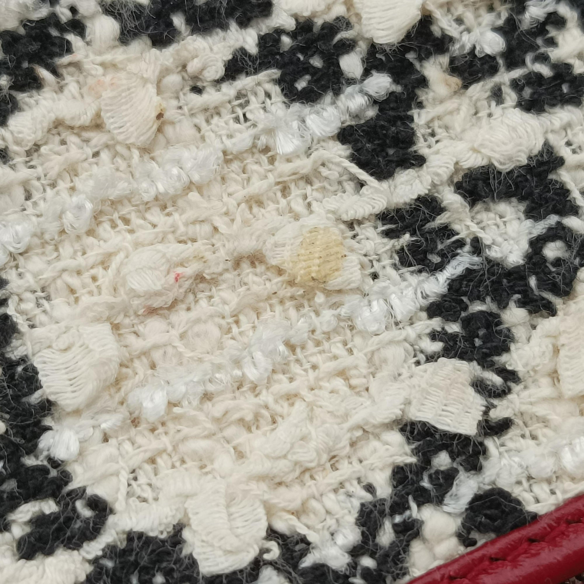 Dionysus Ivory × Red × Black Tweed×Leather 401231 ディオニュソス アイボリー × レッド × ブラック ツイード×レザー 401231 