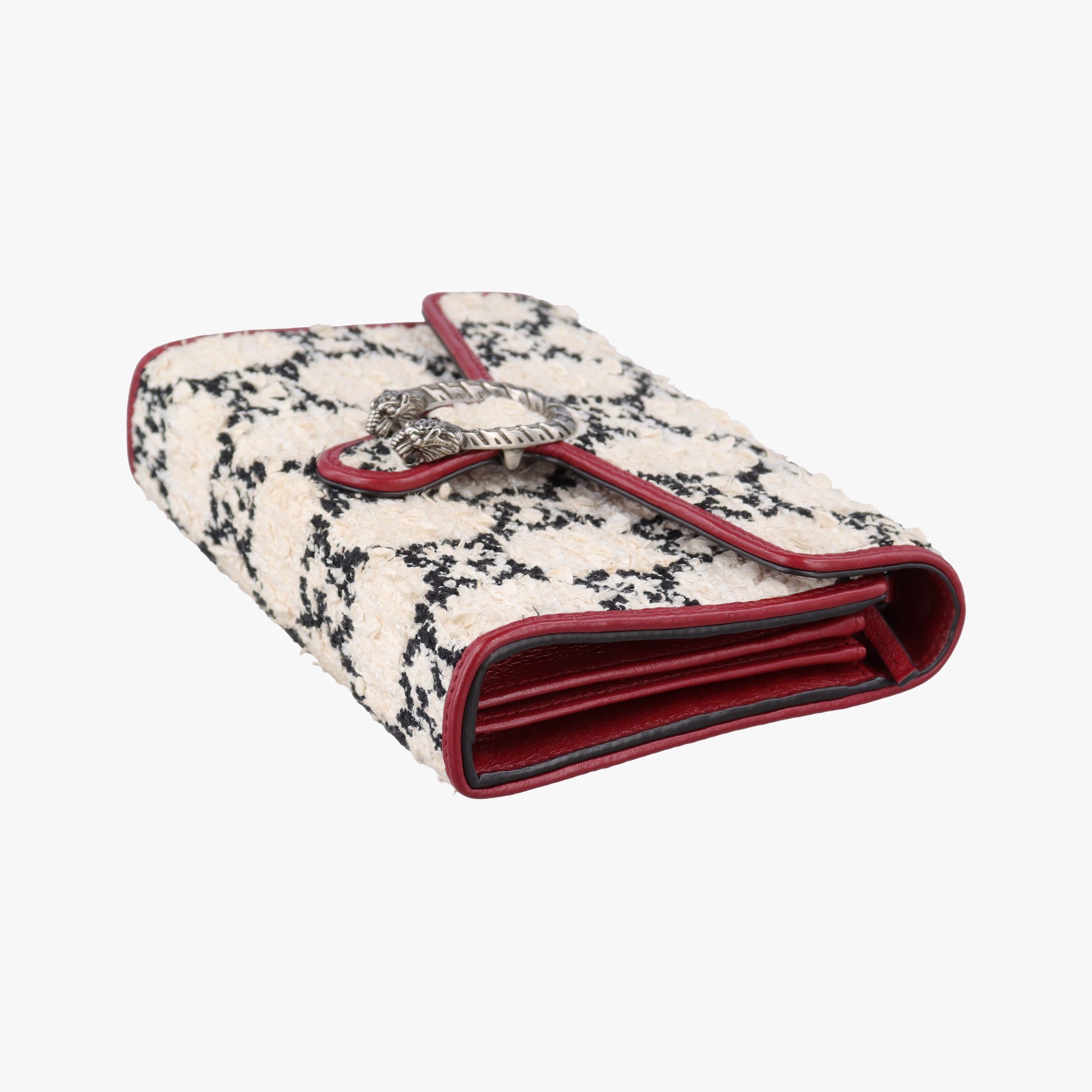 Dionysus Ivory × Red × Black Tweed×Leather 401231 ディオニュソス アイボリー × レッド × ブラック ツイード×レザー 401231 