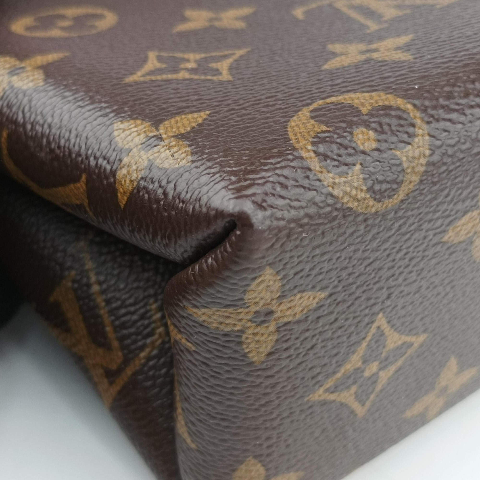 Locky BB Monogram/Brown×Coqulicot Monogram canvas×calf leather M44322 DU4119ロッキーBB モノグラム/ブラウン×コクリコ モノグラムキャンバス×カーフレザー M44322 DU4119