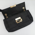 Baguette Chain Flap Black Leather 8BT139 8BT139-A09 128-2566マンマバケット ブラック レザー 8BT139 8BT139-A09 128-2566