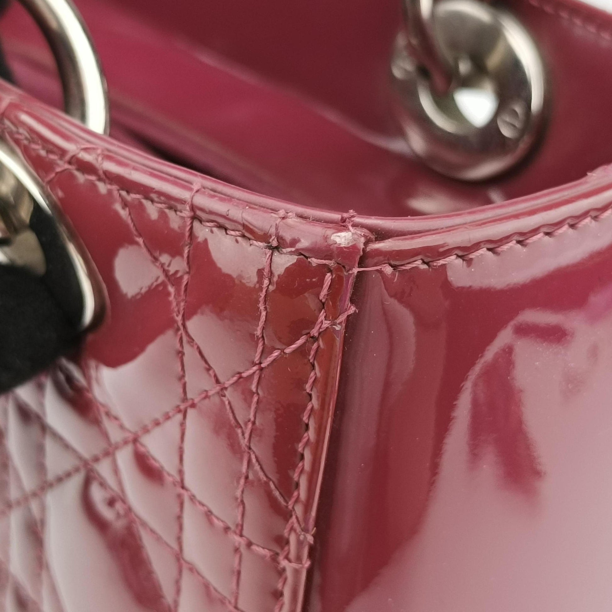 Lady Dior Purple patent 01-BO-0122 Bレディディオール パープル パテント 01-BO-0122 B