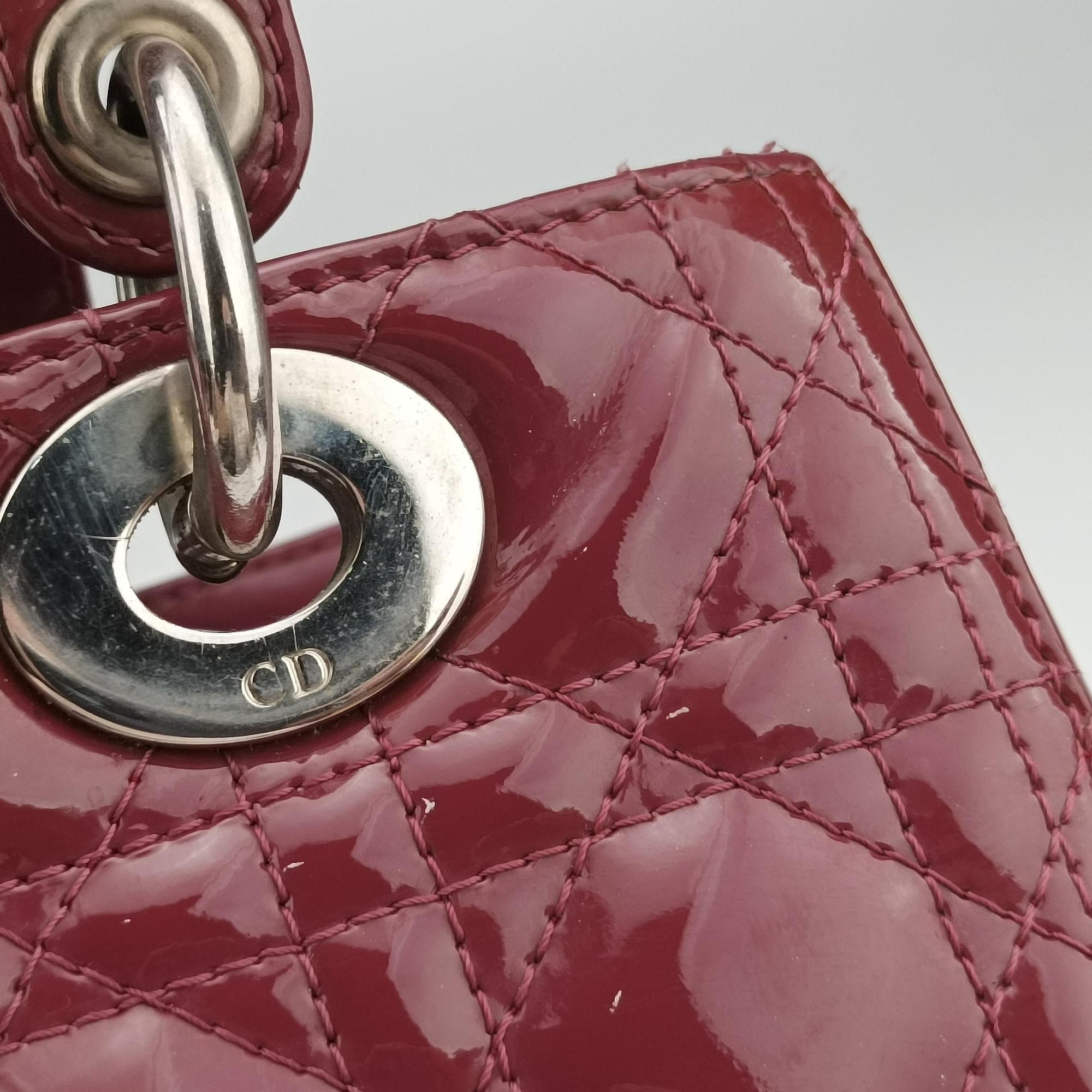 Lady Dior Purple patent 01-BO-0122 Bレディディオール パープル パテント 01-BO-0122 B