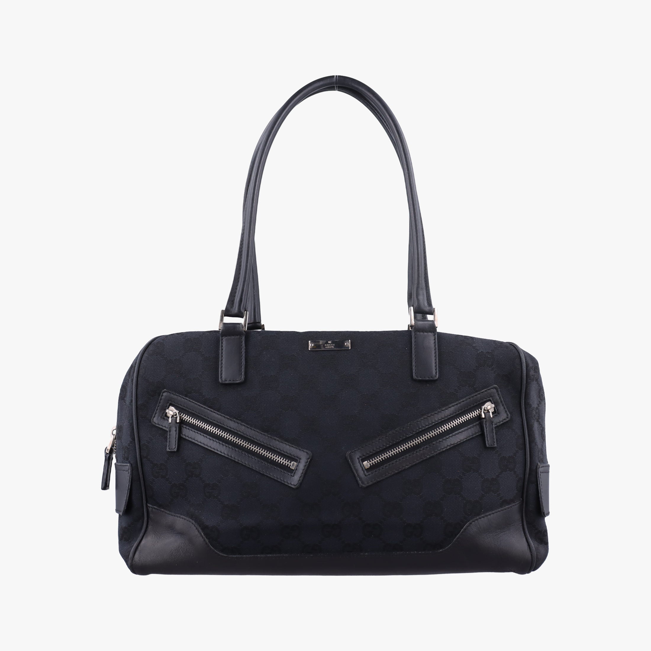 GG Canvas Black Jacquard Canvas × Calf Leather 002.11 GGキャンバス ブラック ジャガードキャンバス × レザー 002.11 