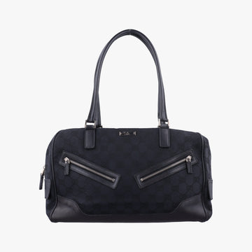 GG Canvas Black Jacquard Canvas × Calf Leather 002.11 GGキャンバス ブラック ジャガードキャンバス × レザー 002.11 