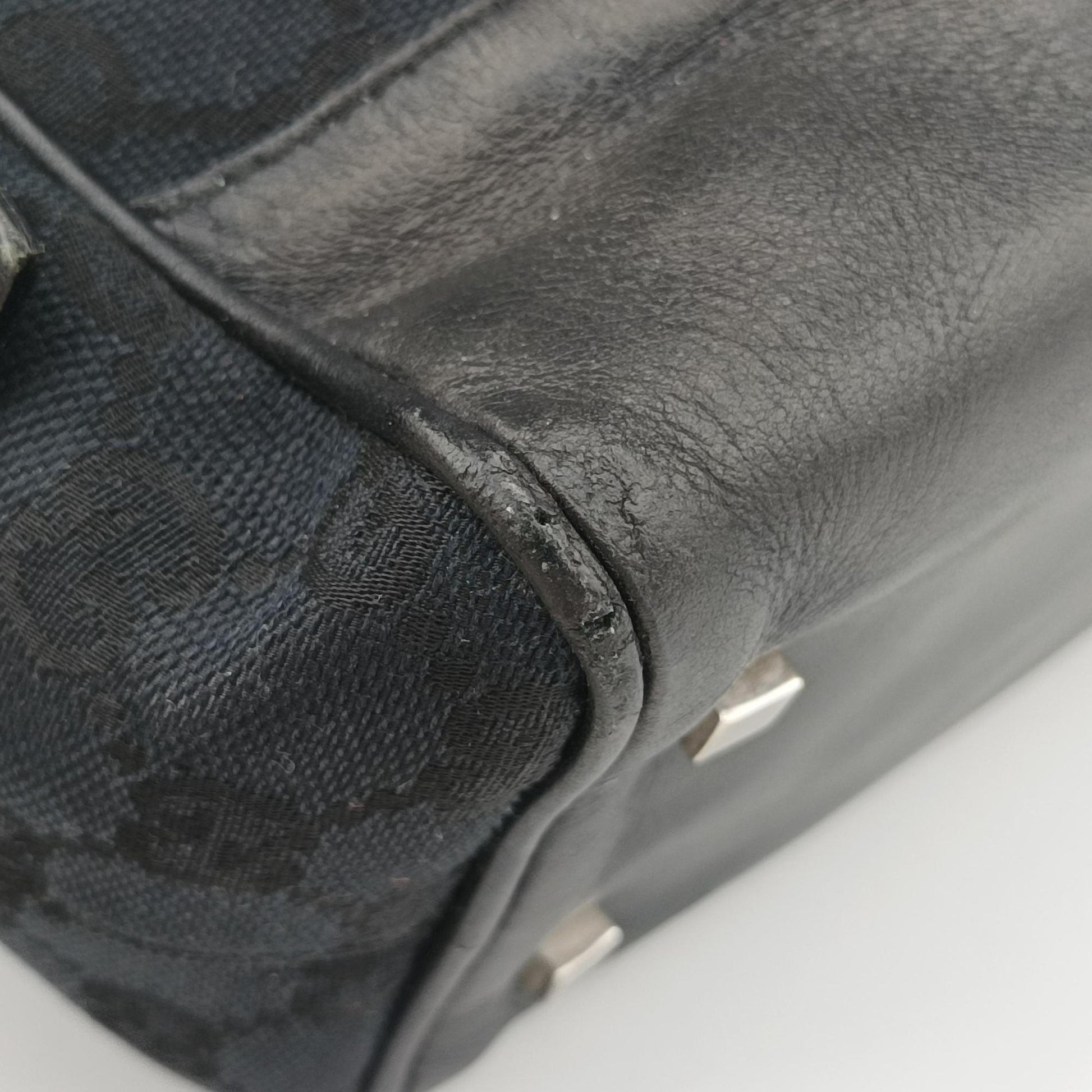 GG Canvas Black Jacquard Canvas × Calf Leather 002.11 GGキャンバス ブラック ジャガードキャンバス × レザー 002.11 